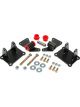 Trans-Dapt Motor Mount LS Swap Bolt-On Polyurethane / Steel Black / Red