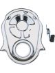Trans-Dapt Timing Cover 1 Piece Timing Tab Included Steel Chrome Big Block