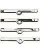 Trans-Dapt Valve Cover Hold Down Tabs 4-3/4 in Wide Steel Chrome Small B