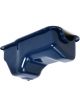 Trans-Dapt Engine Oil Pan Rear Sump 4 qt Stock Depth Steel Blue Powder C