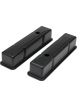 Trans-Dapt Valve Cover Tall Baffled Breather Holes Steel Black Powder Co