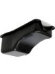 Trans-Dapt Engine Oil Pan Front Sump 4 qt Stock Depth Steel Black Powder