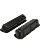Trans-Dapt Valve Cover Stock Height Baffled Breather Holes Steel Black P