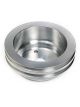 Trans-Dapt Crankshaft Pulley V-Belt 2 Groove 6.563 in Diameter Aluminum