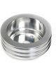 Trans-Dapt Crankshaft Pulley V-Belt 3 Groove 6.563 in Diameter Aluminum