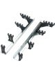Trans-Dapt Spark Plug Wire Loom Valve Cover Mount 7-9 mm Black / Chrome 
