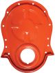 Trans-Dapt Timing Cover 1 Piece Steel Orange Powder Coat Big Block Chevy