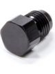 Triple X Race Components Fitting Plug 3 AN Hex Head Aluminum Blac