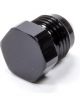 Triple X Race Components Fitting Plug 6 AN Hex Head Aluminum Blac