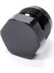 Triple X Race Components Fitting Plug 10 AN Hex Head Aluminum Bla