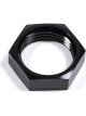 Triple X Race Components Bulkhead Fitting Nut 12 AN Aluminum Blac