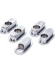 U-B Machine Control Arm Caster Slug 1/2 in ID Hole 3/8 in Offsets Alu