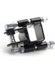 U-B Machine Shock Mount Clamp-On Steel Black Powder Coat 1-1/2 in Squ