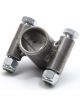 U-B Machine Tube Clamp 2-Bolt 1-1/4 in ID 1-3/4 in Wide Steel Natural