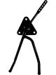 U-B Machine Pedal Assembly Long Gas Straight Foot Box Mount Tubular S