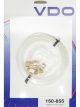 VDO Gauge Tubing - 16 ft - 1/8 in OD - Brass Fittings - Plastic - Kit (150-855)