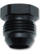 Vibrant Performance Fitting Plug 6 AN Hex Head Aluminum Black Anodize