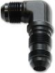 Vibrant Performance Fitting Bulkhead 90 Degree 6 AN Male to 6 AN Male A