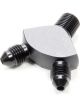 Vibrant Performance Fitting Y Block 1/8 in Male Inlet Dual 3 AN Male Ou