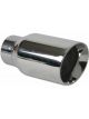 Vibrant Performance Exhaust Tip Weld-On 2 in Inlet 3 in Round Outlet 6-1