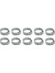 Vibrant Performance Hose Clamp Crimp 9.4-11.9 mm Stainless Natural Set