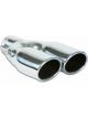 Vibrant Performance Exhaust Tip Weld-On 2-1/4 in Inlet Dual 3-1/4 x 2-3/