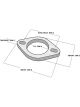 Vibrant Performance 2-Bolt Stainless Steel Flange, 2.00