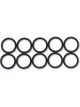 Vibrant Performance Package of 10, -8AN Rubber O-Rings Black