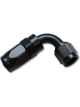 Vibrant Performance Swivel Hose End Fitting, 90; Size: -8AN Black