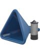 VP Fuel Containers Funnel 12 in Triangle Filter Included Plastic Blue