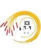 Accel Spark Plug Wire Set Super Stock Spiral Core 8 mm Yellow Straight