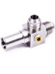 Aeromotive Fitting Fuel Line Adapter Tee 8 AN Male x 8 AN Male x 1/2 in