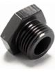 Aeromotive Fitting Plug 10 AN O-Ring Hex Head Aluminum Black Anodize