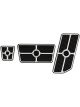Billet Specialties Pedal Pad Auto Trans Brake / Gas / Parking Brake Pa