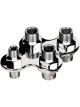 Billet Specialties Bulkhead Plate AC and Heater 4 Port Three 10 AN Male