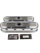 Billet Specialties Valve Cover Ribbed Stock Height Baffled Billet Alum