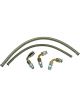 Borgeson Power Steering Hose Kit Reusable Ends Braided Stainless GM St
