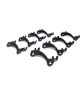 Comp Cams Pushrod Guide Plate 7/16 in Pushrod Raised Steel Black Oxide