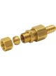 Derale Fitting Adapter Straight 1/2 in Compression Fitting to 1/2 in Ho