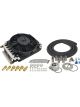 Derale Fluid Cooler and Fan 11 x 5-3/4 x 7/8 in Tube Type 8 AN Male O-R