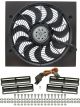 Derale Electric Cooling Fan HO RAD 17 in Fan Puller 2400 CFM Curved Bla