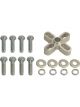 Derale Fan Spacer 1/2 in Thick Hardware Included Aluminum Clear Anodize