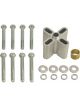Derale Fan Spacer 2 in Thick Hardware Included Aluminum Clear Anodize C