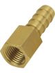 Derale Fitting Adapter Straight 3/8 in Hose Barb to 1/4 in NPT Female B