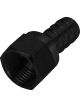 Derale Fitting Hose End Straight 1/2 in Hose Barb to 8 AN Female Swivel