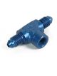 Earls Fitting Gauge Adapter Tee 3 AN Male x 3 AN Male 1/8 in NPT Ga