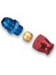 Earls Fitting Tube End Straight 6 AN Male to 3/8 in Tubing Aluminum