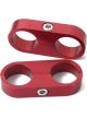 Earls Hose / Tube Separators Two 0.375 in Holes Aluminum Red Anodiz