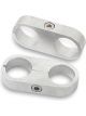 Earls Hose / Tube Separators Two 0.875 in Holes Alloy  Polished Pair