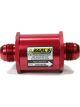 Earls Fuel Filter In-Line 85 Micron Stainless Element 12 AN Male In